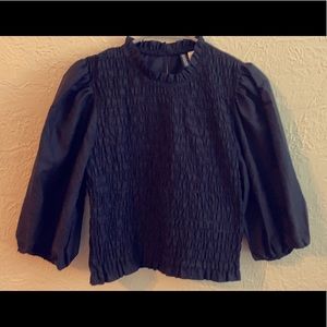 H&M Black crop top medium size